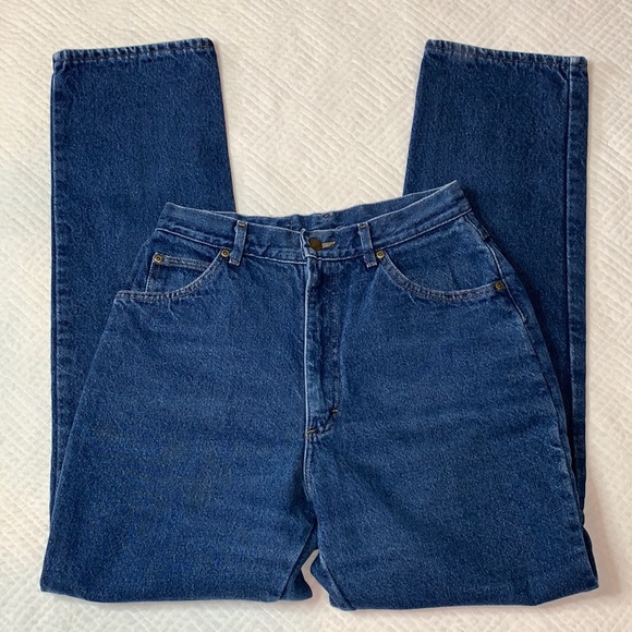 VTG L.L. Bean Flannel Lined Boyfriend Style Jeans, Red Tartan Plaid, Women’s 12 - Picture 5 of 16